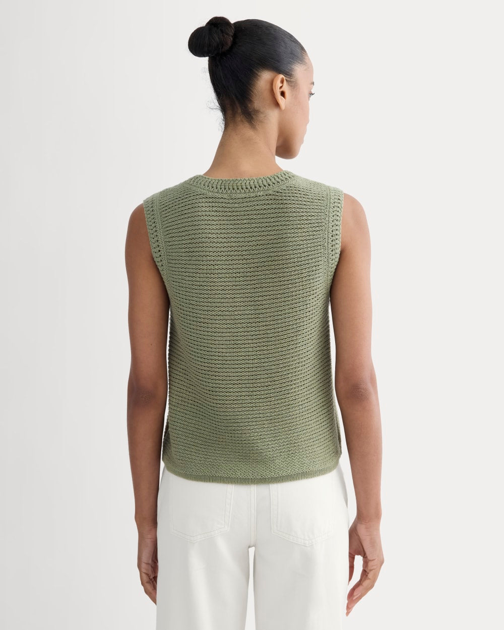The Organic Cotton Open-Stitch Tank | Sagebrush