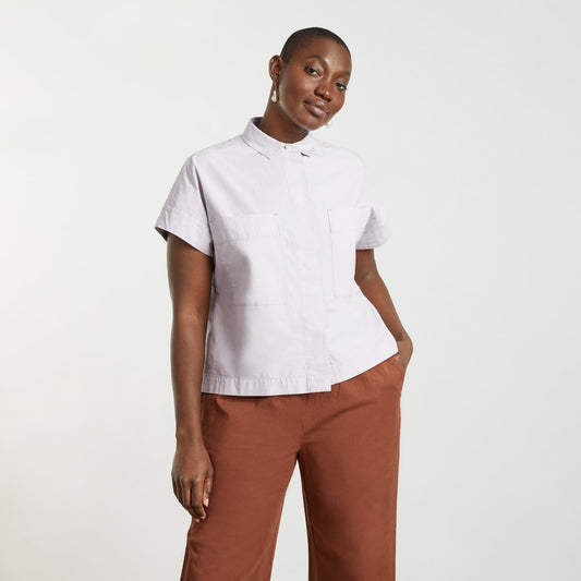 The Short-Sleeve Box Shirt | Dusty Lavender