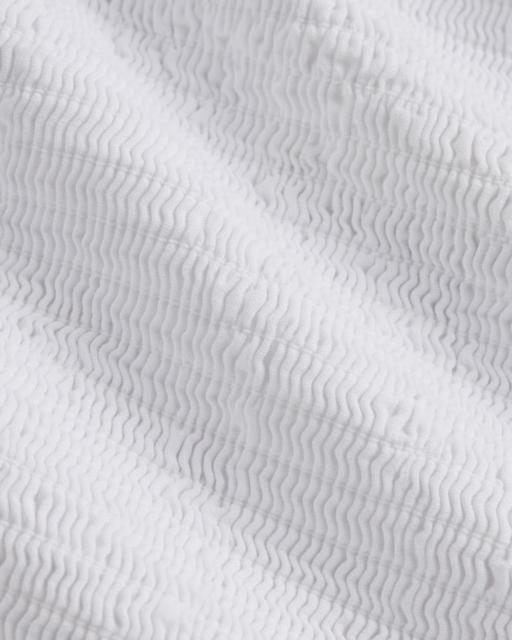 The Gauze Smocked Top | White