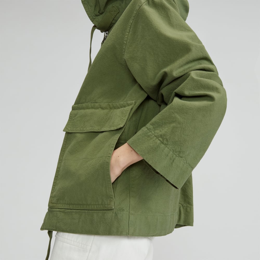 The Canvas Organic Cotton Anorak | Forest Green