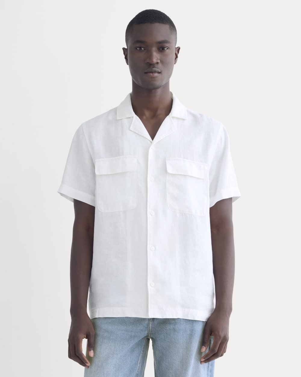The Resort Shirt in Linen | White