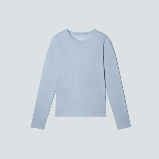 The Organic Cotton Long-Sleeve Crew | Mist