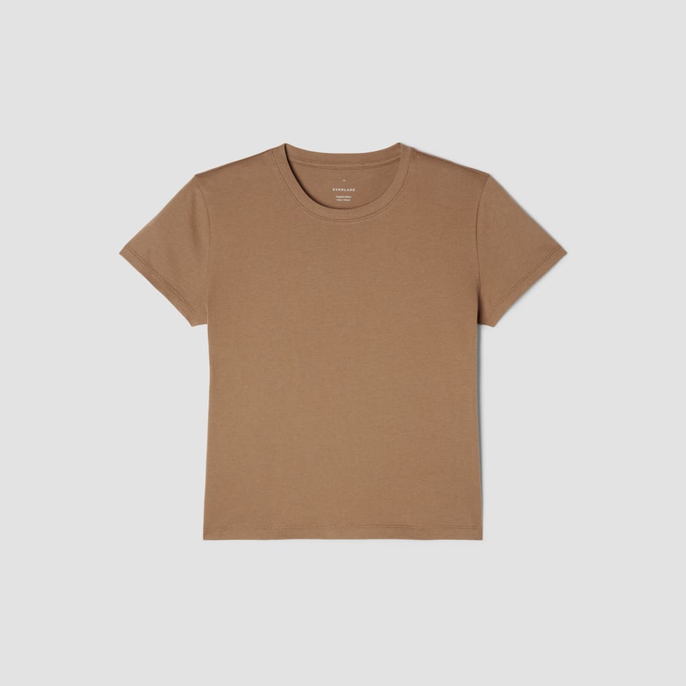 The Box-Cut Tee in Essential Cotton | Toasted Coconut | No Pocket