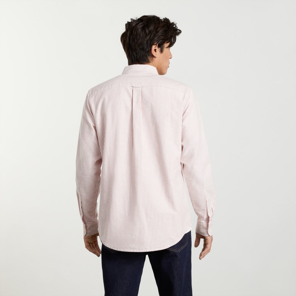 The Slim-Fit Japanese Oxford | Red / White | Regular