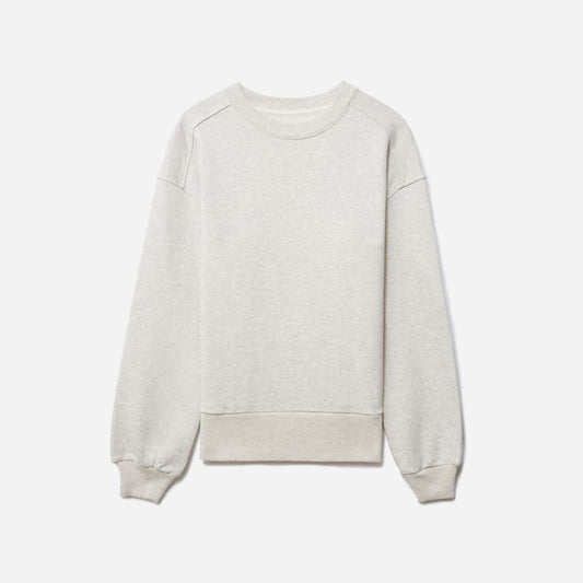 The Track Oversized Crew | Light Heather Grey