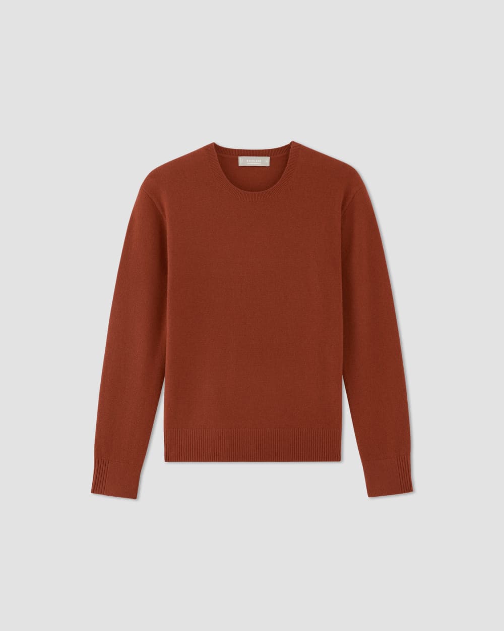 The Classic Crew in Cashmere | Rusted Red