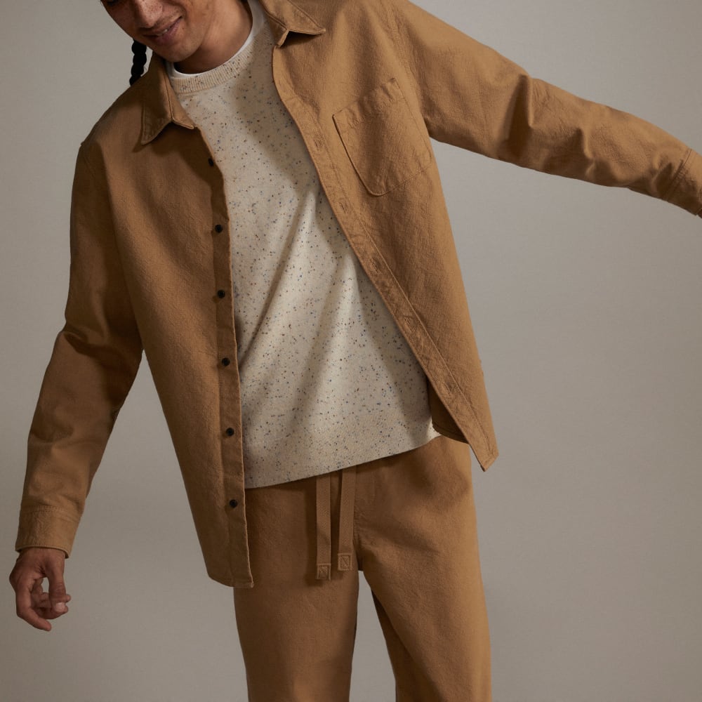 The Canvas Organic Cotton Drawstring Pant | Cappuccino