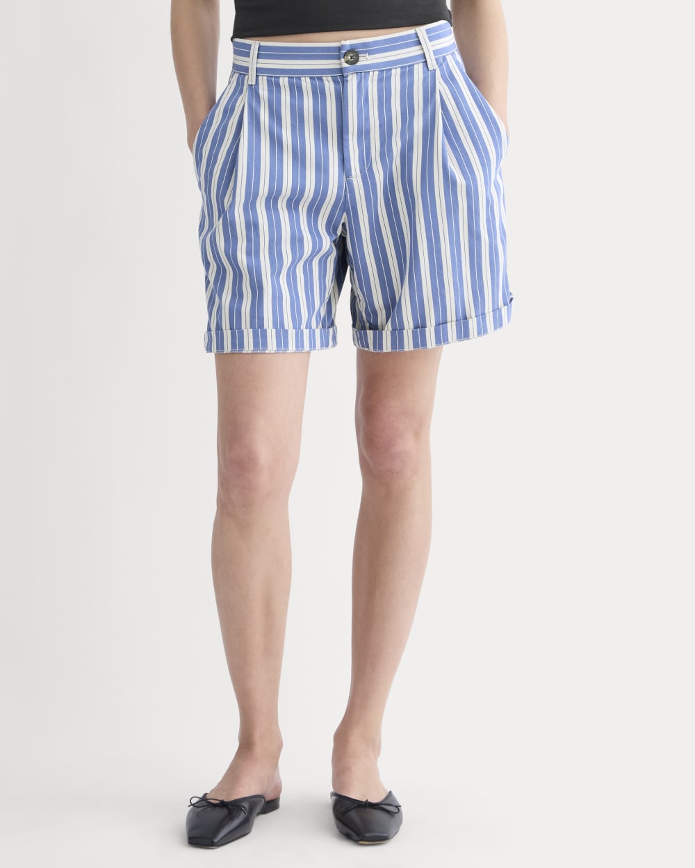 The Pleated Chino Short | Dutch Blue / Natural