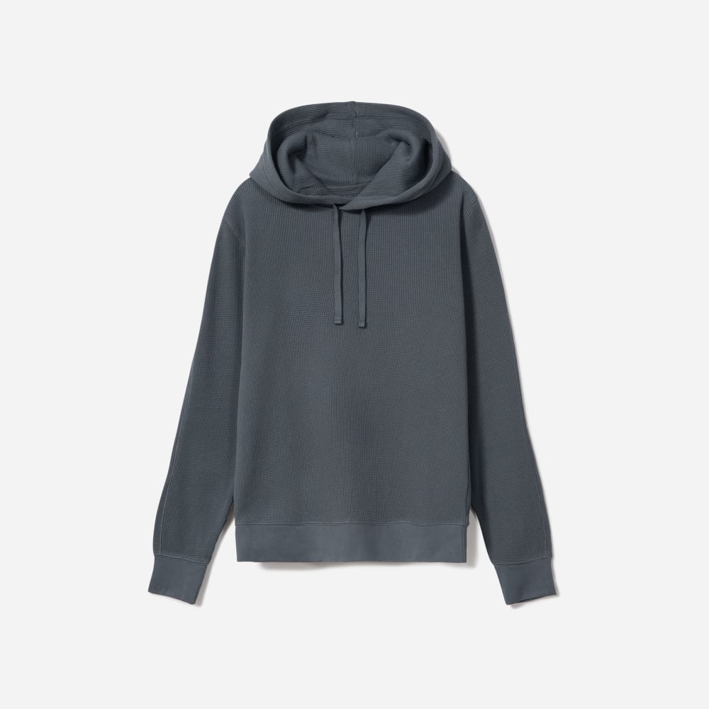 The Waffle-Knit Hoodie | Slate