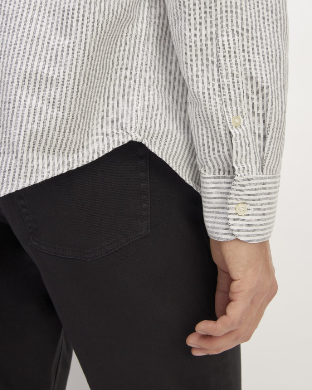 The Classic Oxford Shirt | Charcoal / White | Tall