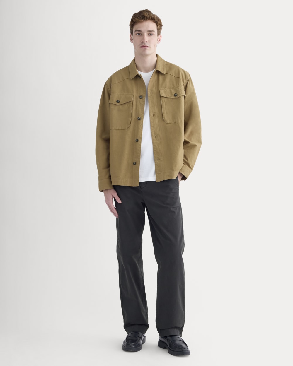 Utility Shirt Jacket | Aged Brass