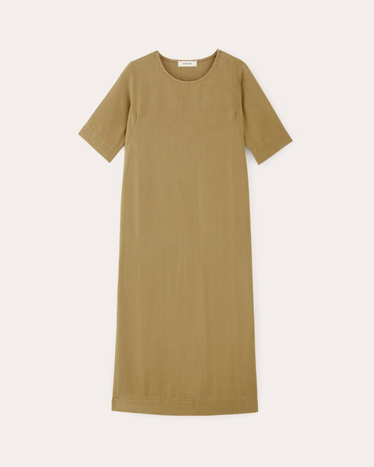 The Relaxed T-Shirt Dress in Buttersoft | Fennel Seed