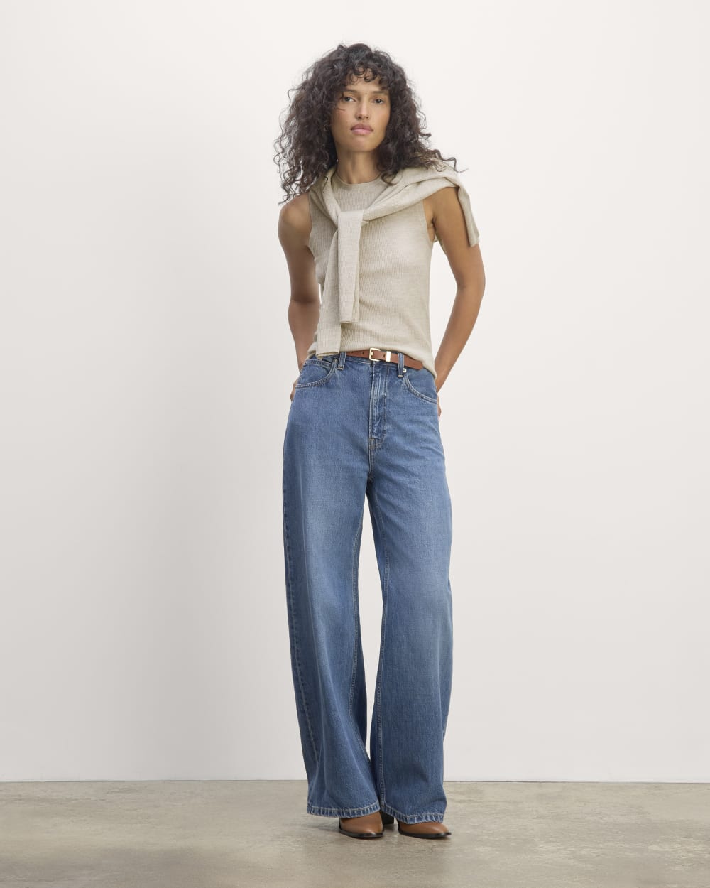 The Tank in Ultrasoft Merino | Heather Oatmeal