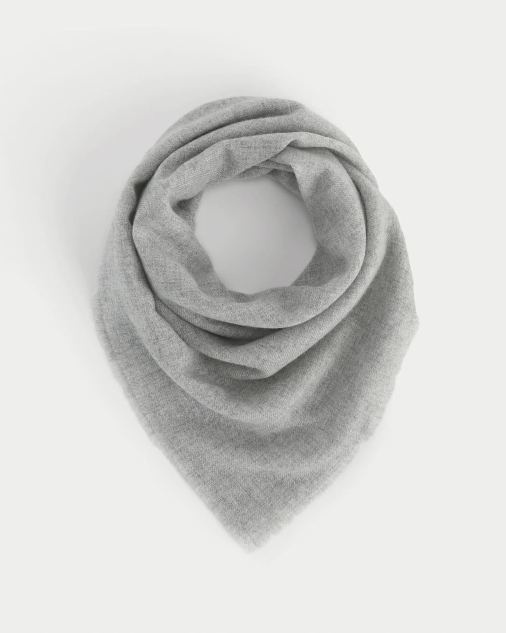 The Feather Cashmere Bandana | Heathered Grey