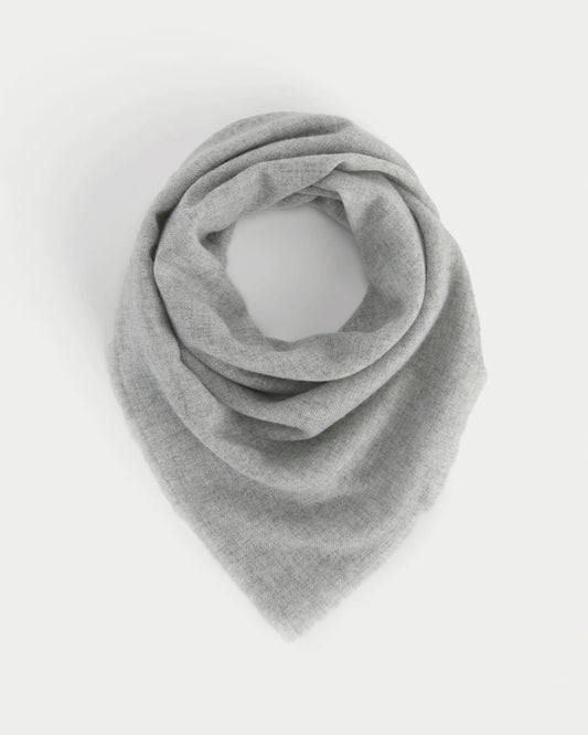 The Feather Cashmere Bandana | Heathered Grey