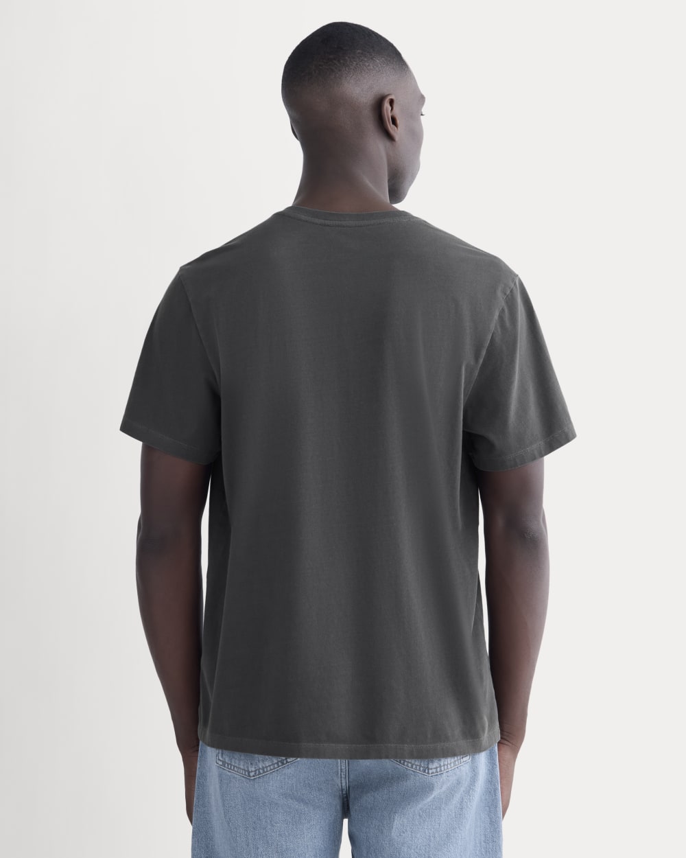 The Essential Organic Garment-Dyed Henley | Black