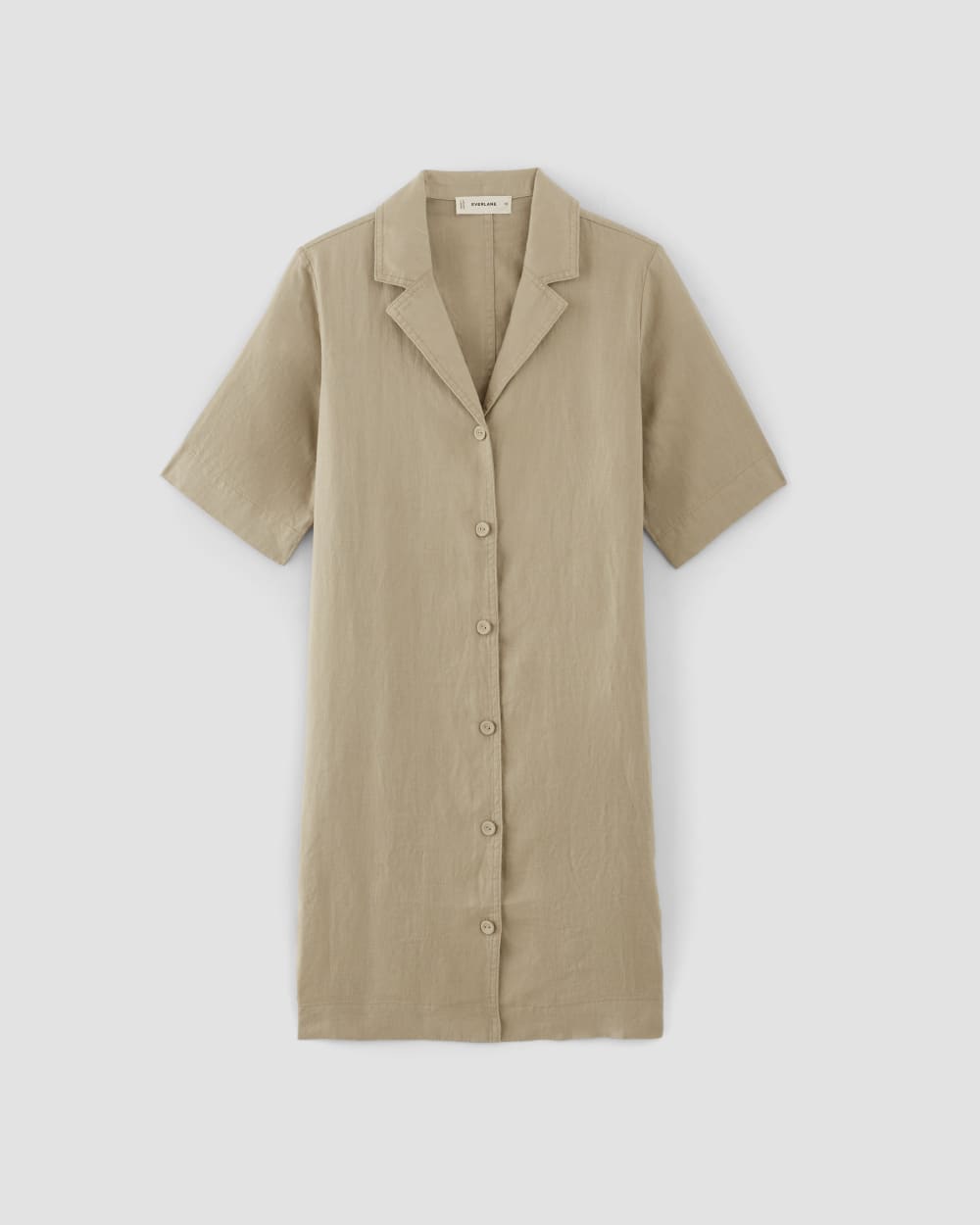 The Shirtdress in Linen | Trench Coat Khaki