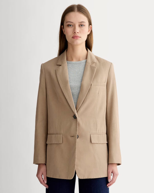 The Oversized Blazer in Buttersmooth | Ash Brown