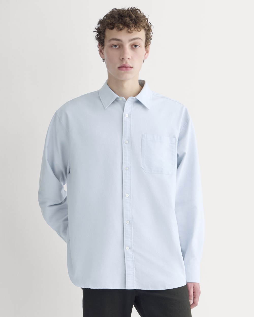 Oversized Oxford Shirt | Light Blue