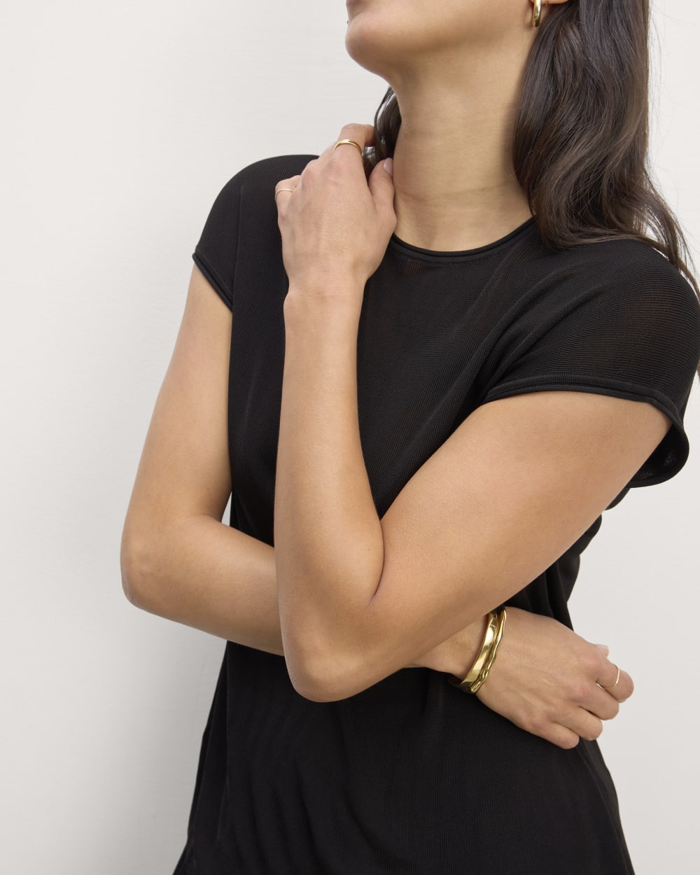 The Oversized Knit Top | Black