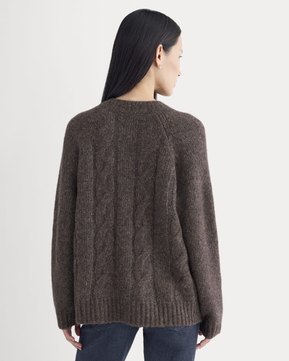 Cloud Cable Cardigan | Heathered Burgundy