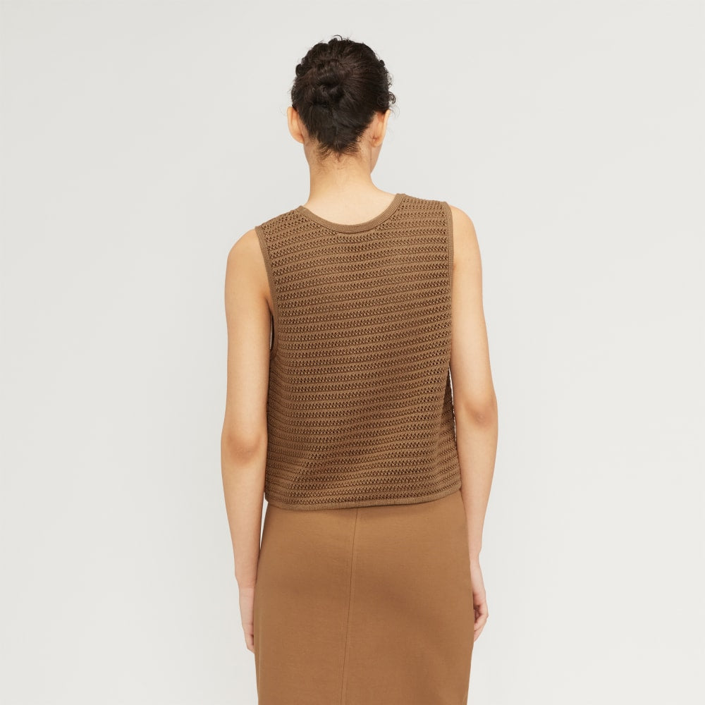 The Crochet Knit Cami | Toasted Coconut