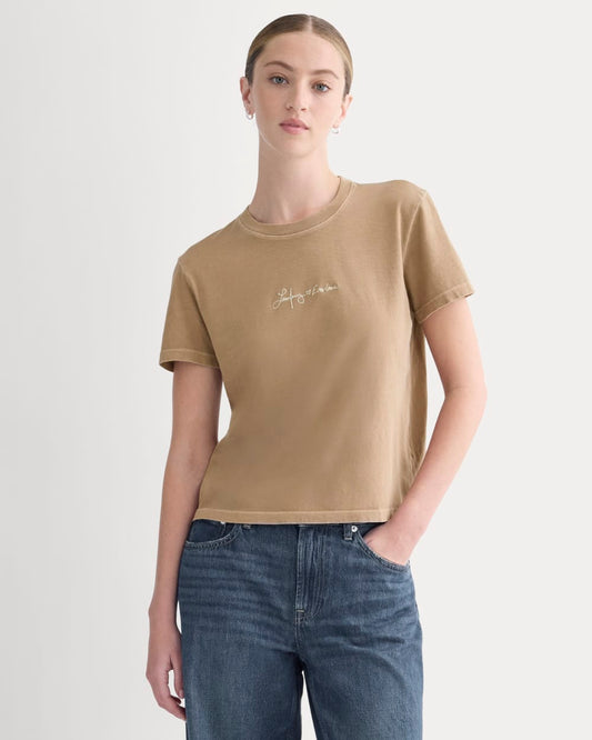 Everlane x The Laufey Foundation Box-Cut Tee | Weathered Clay