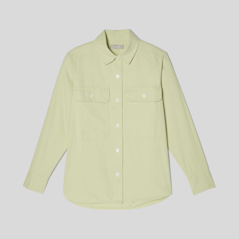 The Classic Cotton Flannel Shirt | Seafoam Green
