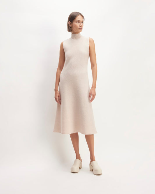 The Cozy-Stretch Sleeveless Midi Dress | Whisper Pink