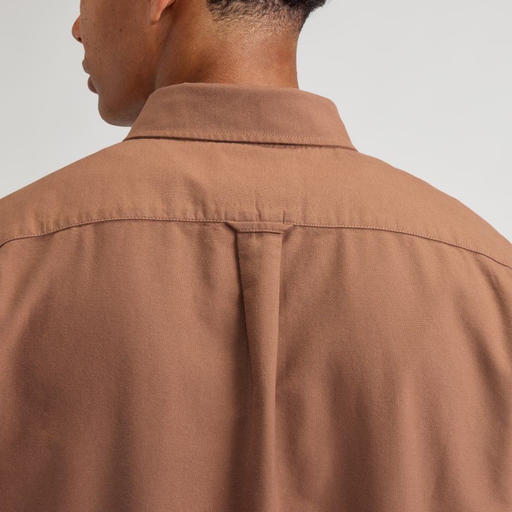 The Organic Short Sleeve Oxford Shirt | Carob Brown