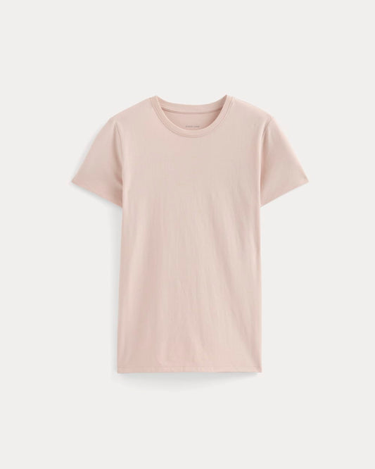 The Slim Crew in Essential Cotton | Soft Rose