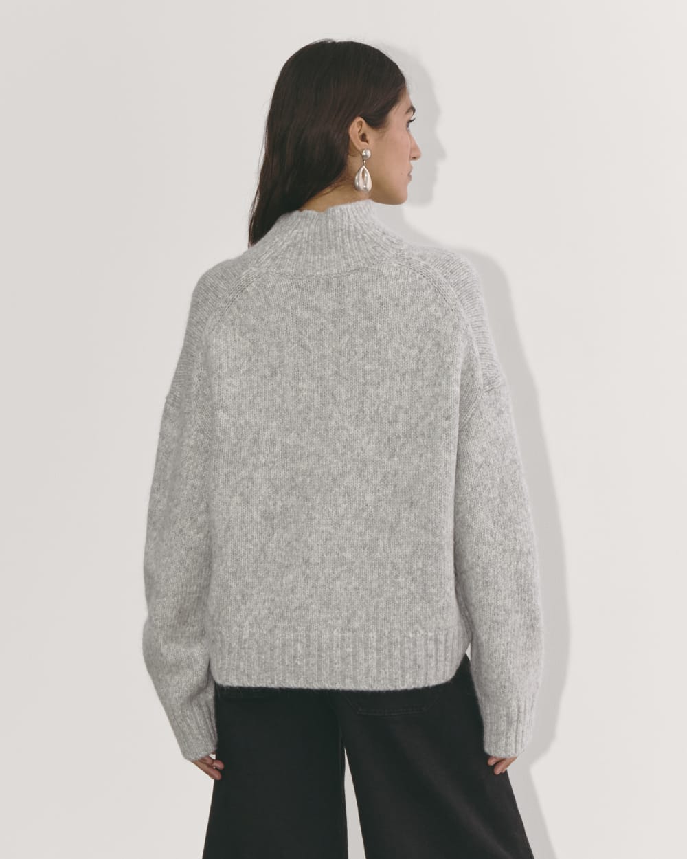 The Cloud Oversized Turtleneck | Heather Grey