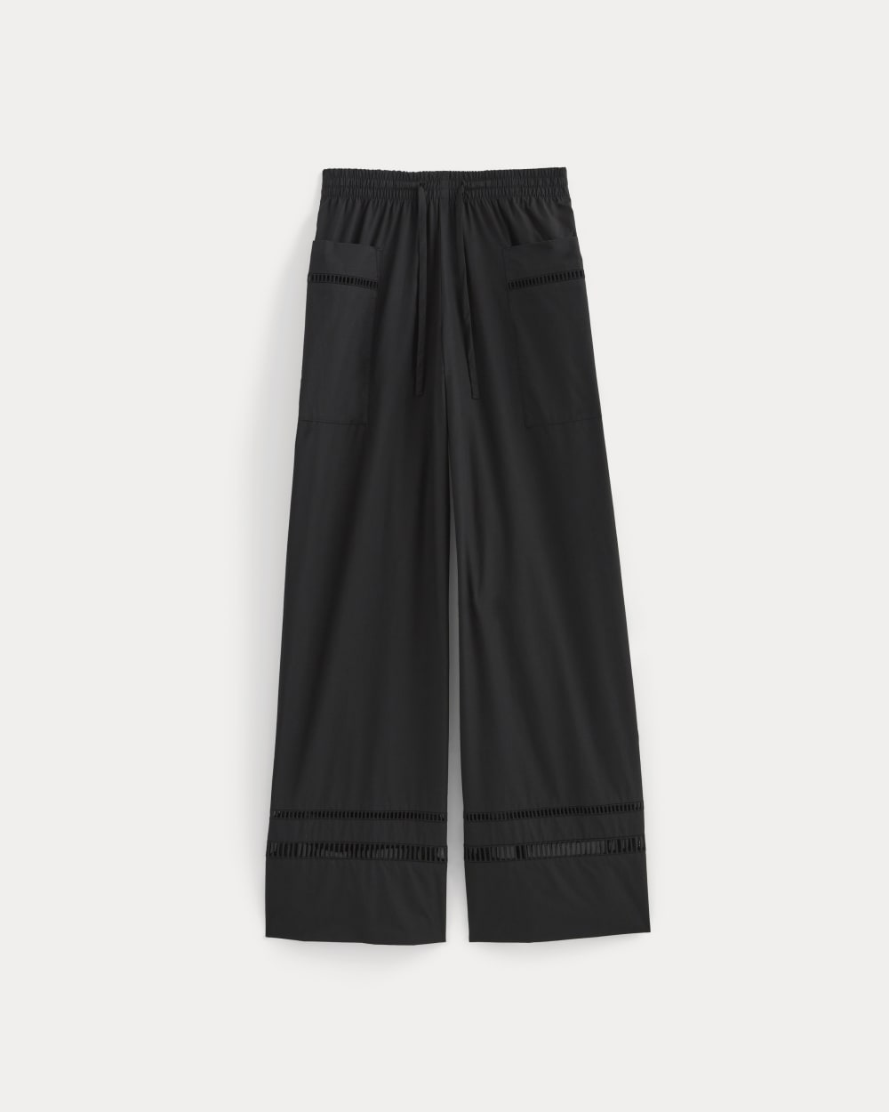 The Lace Trim Pant | Black