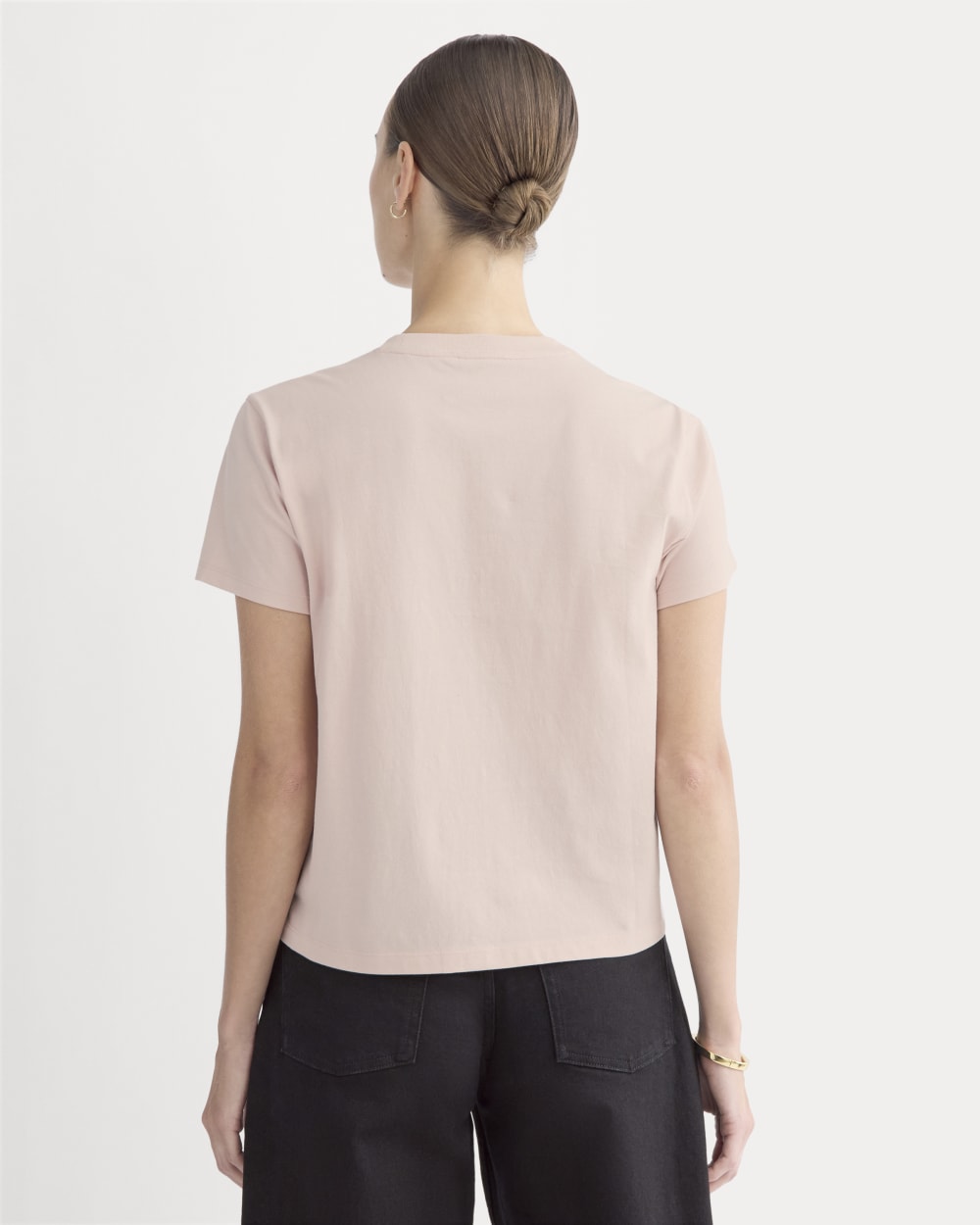 The Box-Cut Tee in Essential Cotton | Soft Rose | No Pocket