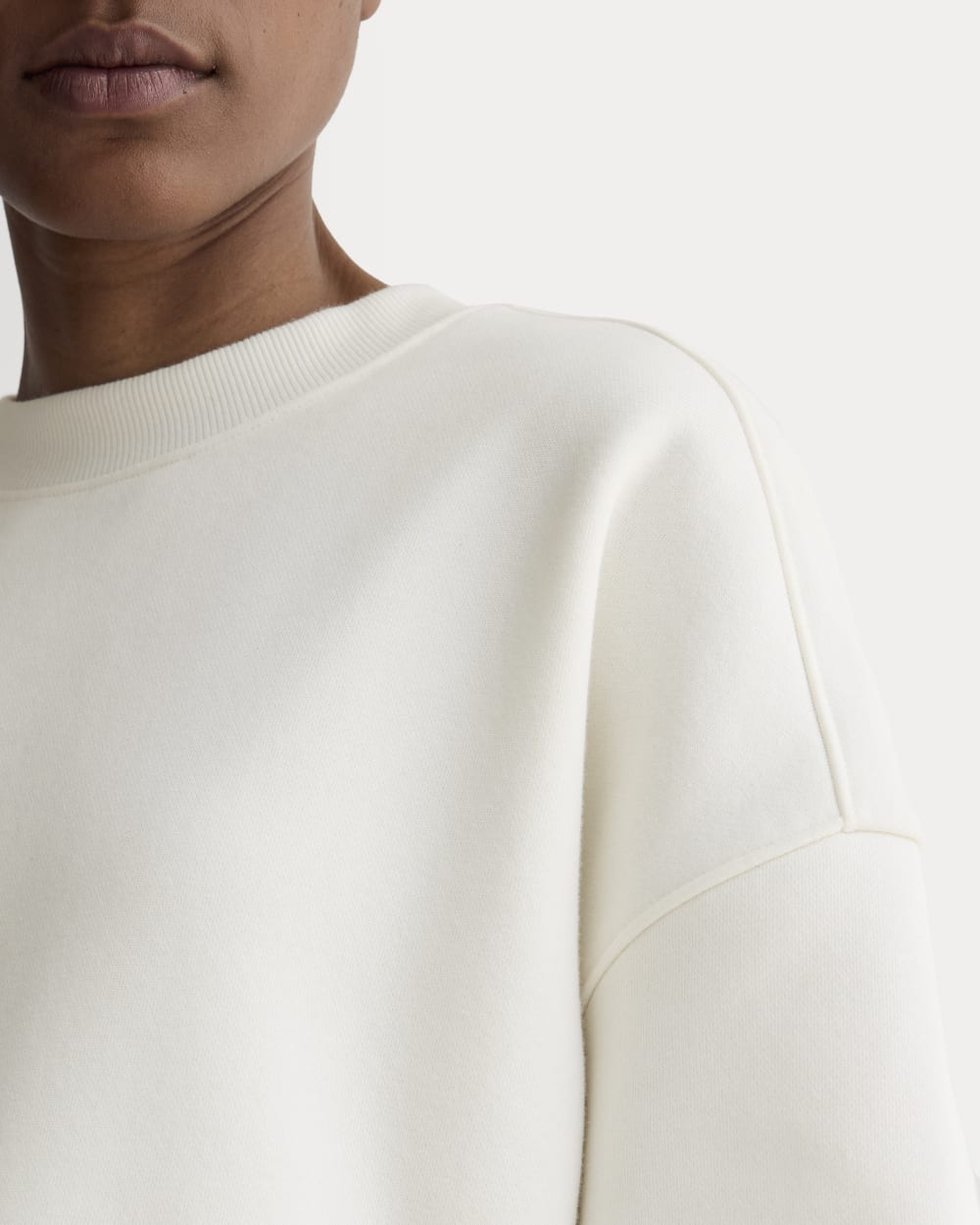 Luxe Fleece Sweatshirt | Bone