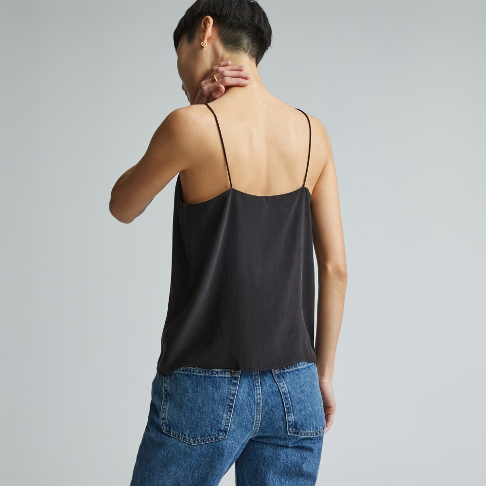 The Washable Clean Silk Cami | Black