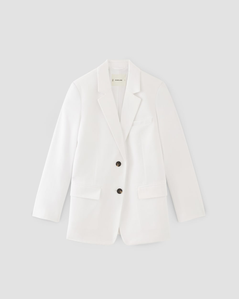 The Oversized Blazer in Buttersmooth | White
