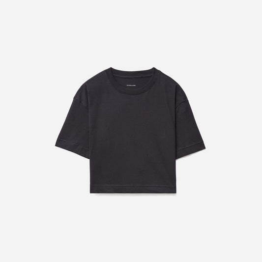 The Organic Cotton Cropped Tee | Black