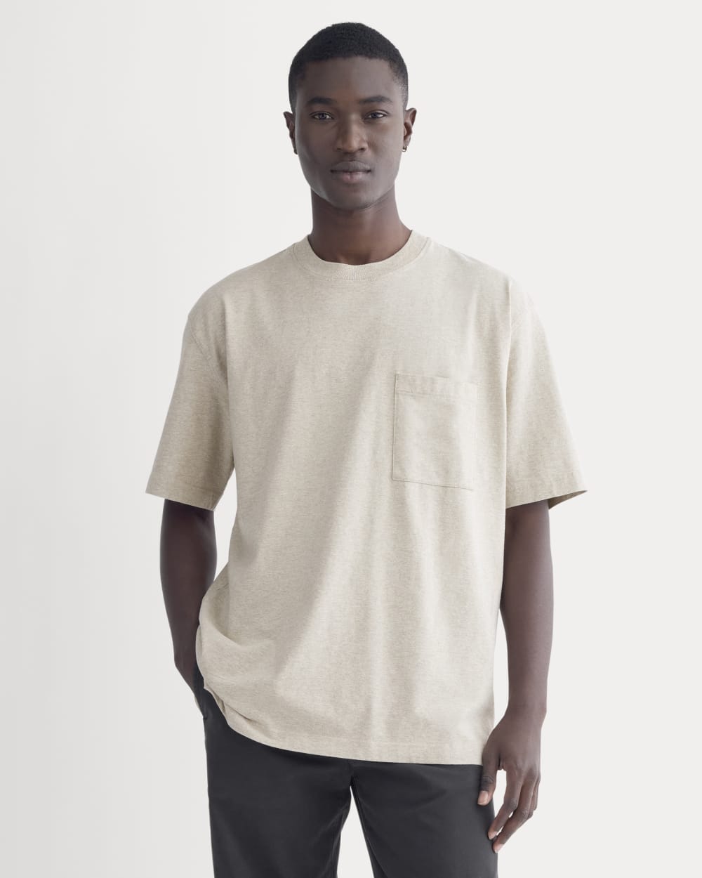 Oversized Classic Tee | Heathered Oatmeal