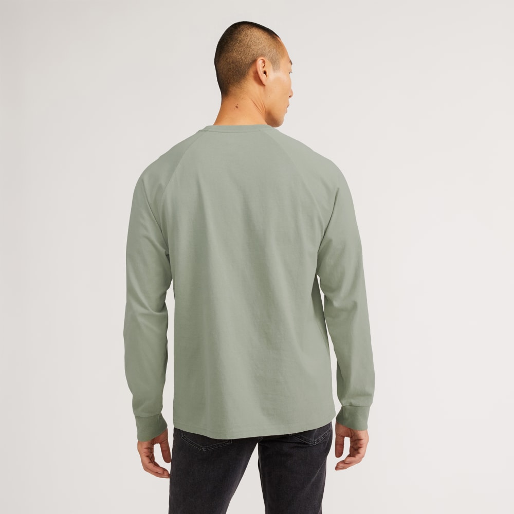 The Premium-Weight Long-Sleeve Crew | Uniform | Seagrass
