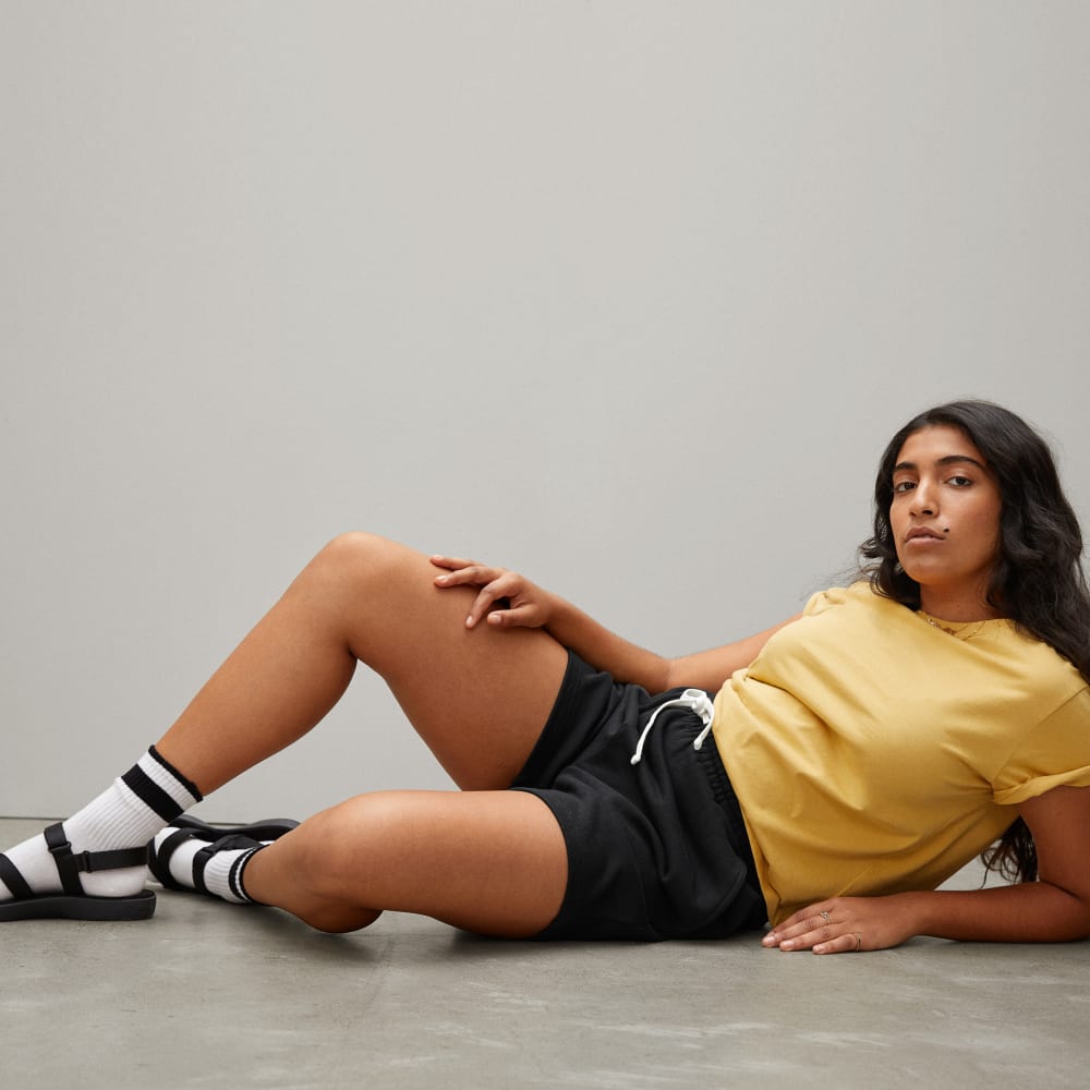 The Track Long Sweatshort | Black