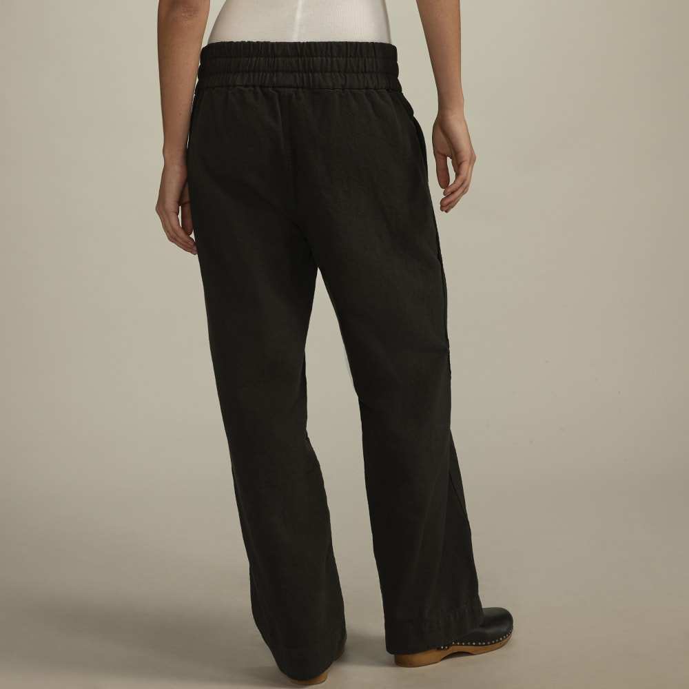 The Canvas Organic Cotton Pull-On Pant | Black
