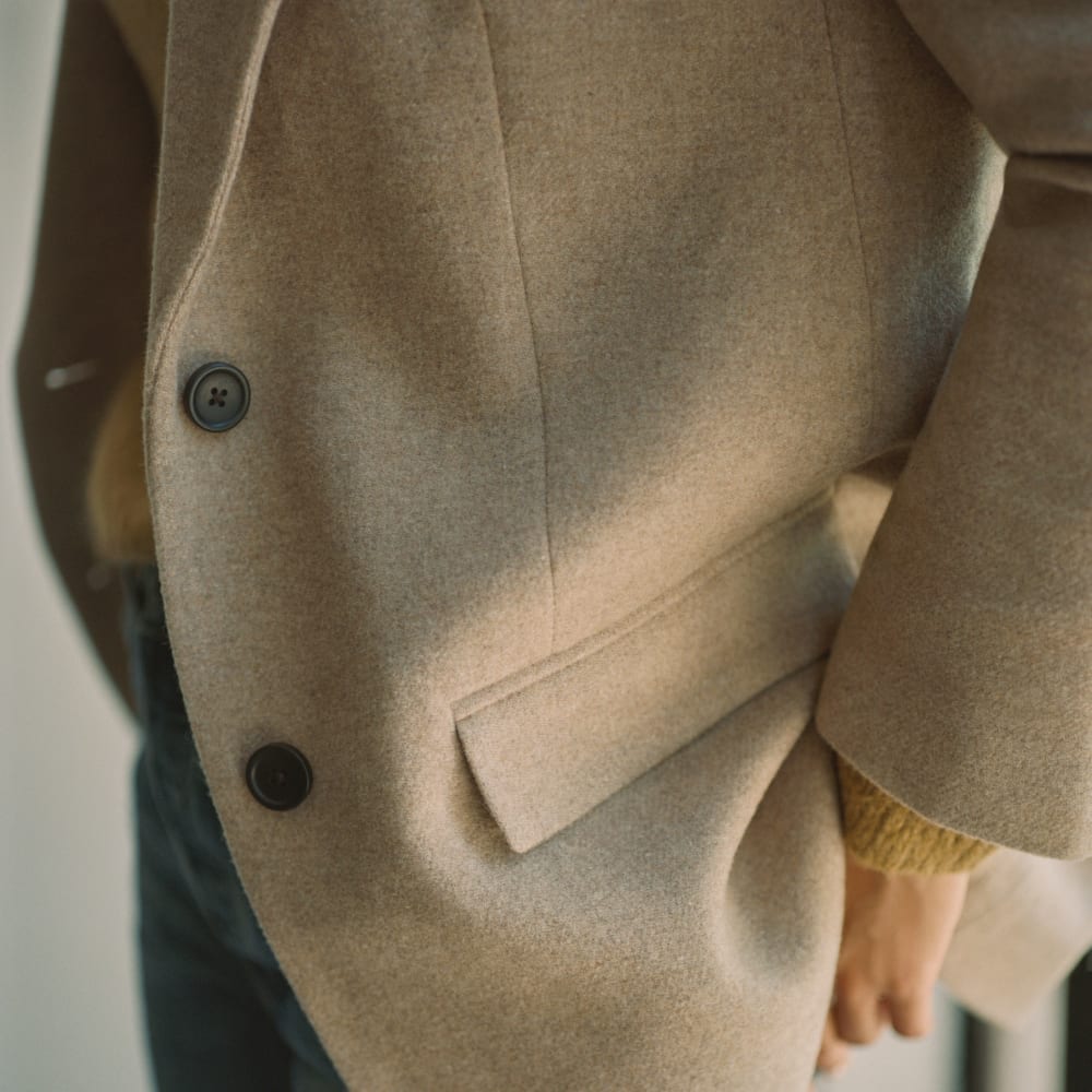 The Oversized Blazer in Wool | Toasted Tan