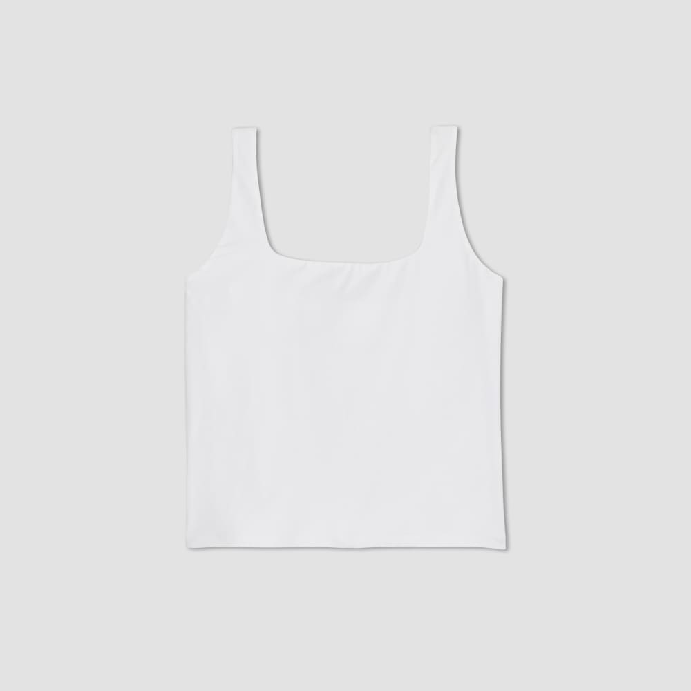 The Supima® Sleeveless Top | White