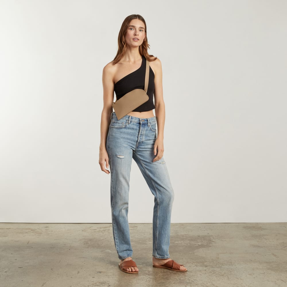 The Cactus Leather Sling Bag | Cashew