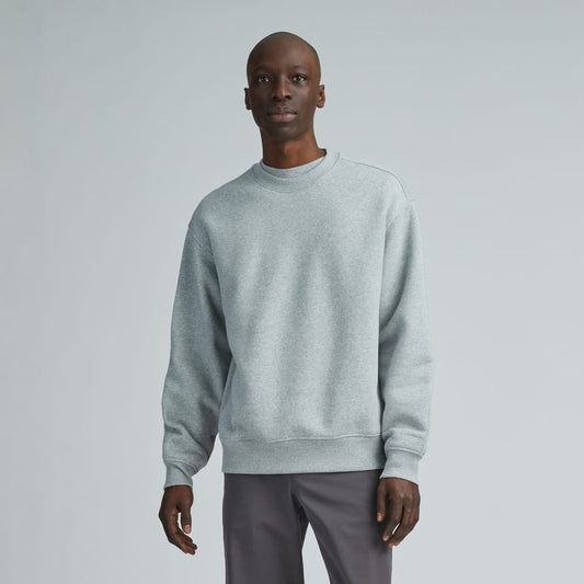 The ReTrack Crewneck Sweatshirt |  Heathered Grey