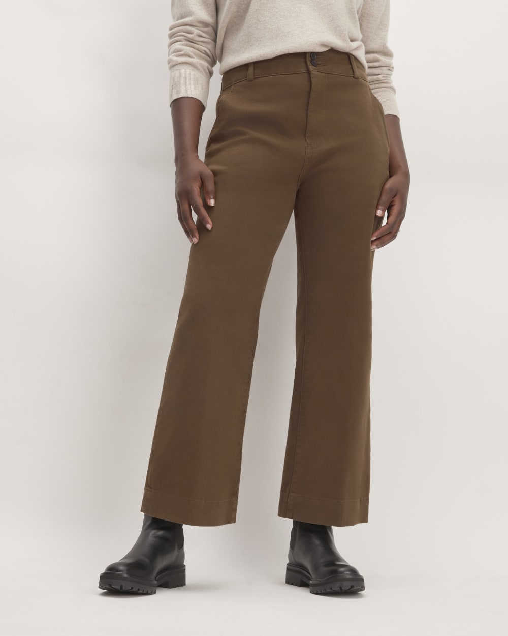 The Organic Kick Flare Pant | Cocoa