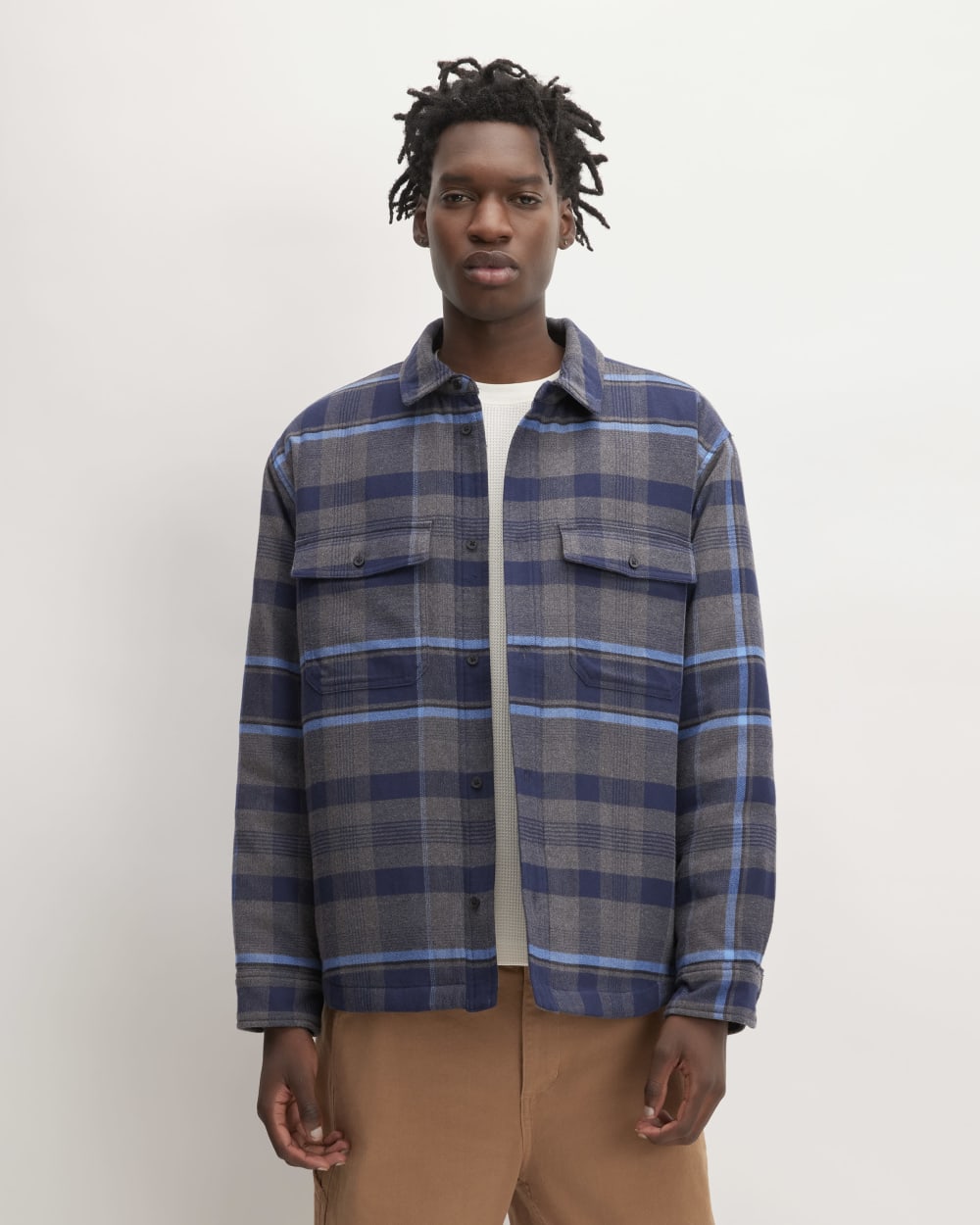 The Flannel Filled Shirt Jacket | Heritage Blue / Black / Navy / Heather Charcoal