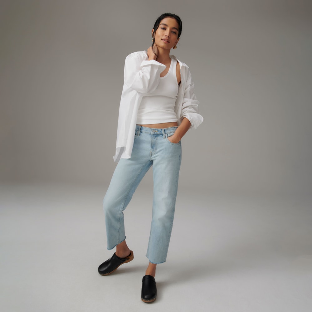 The Low-Rise Shortie Jean | Fog