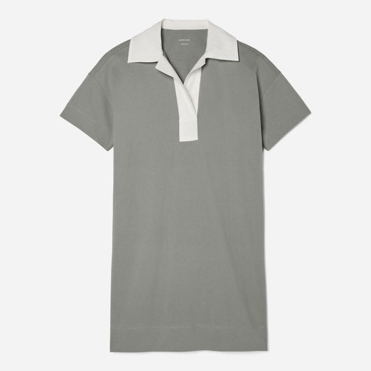 The Organic Cotton Polo Dress | Clay